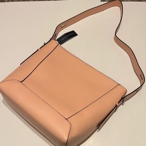 French Connection Peach Shoulder Bag adjustable straps NWT